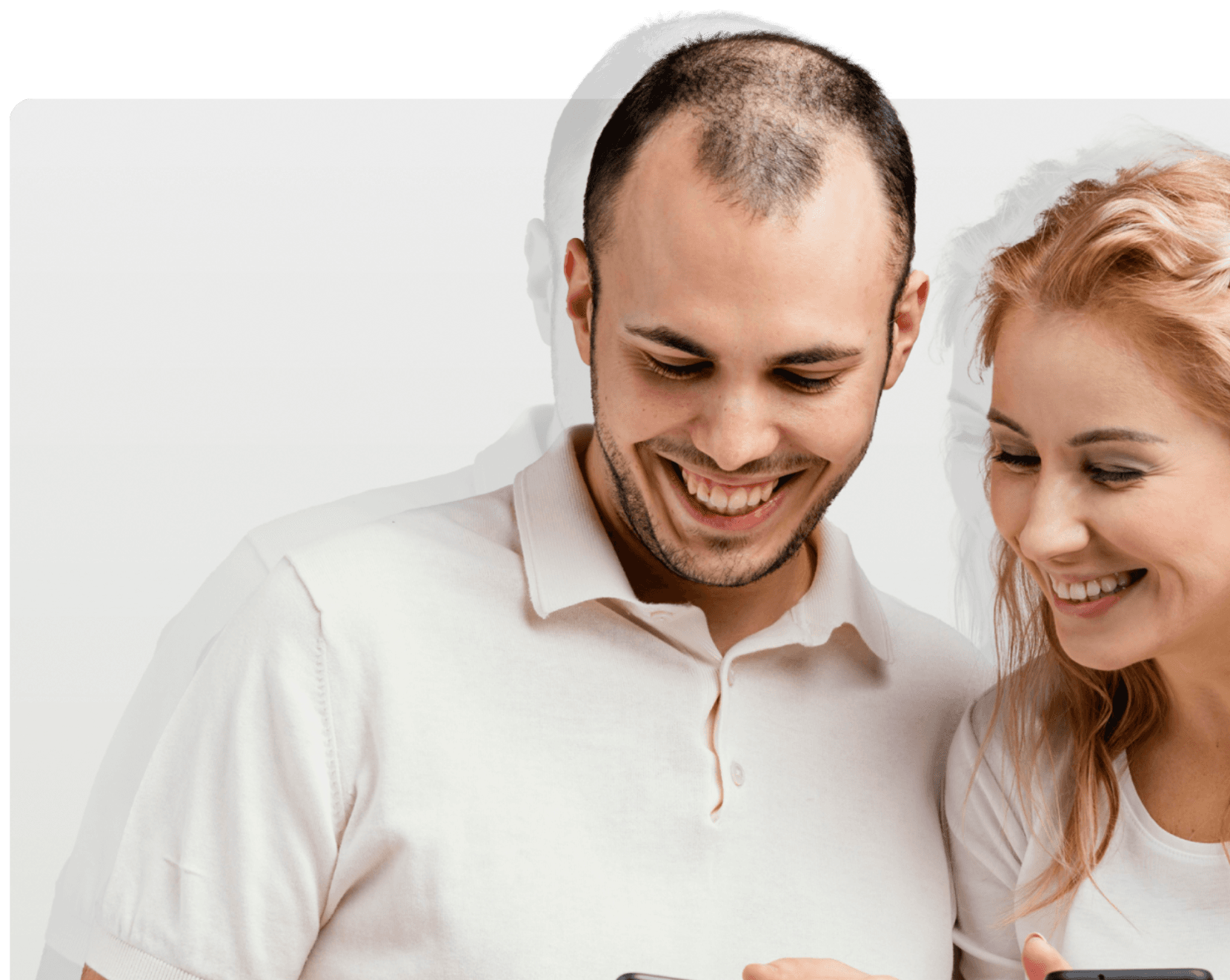 Couple using the Localnk app